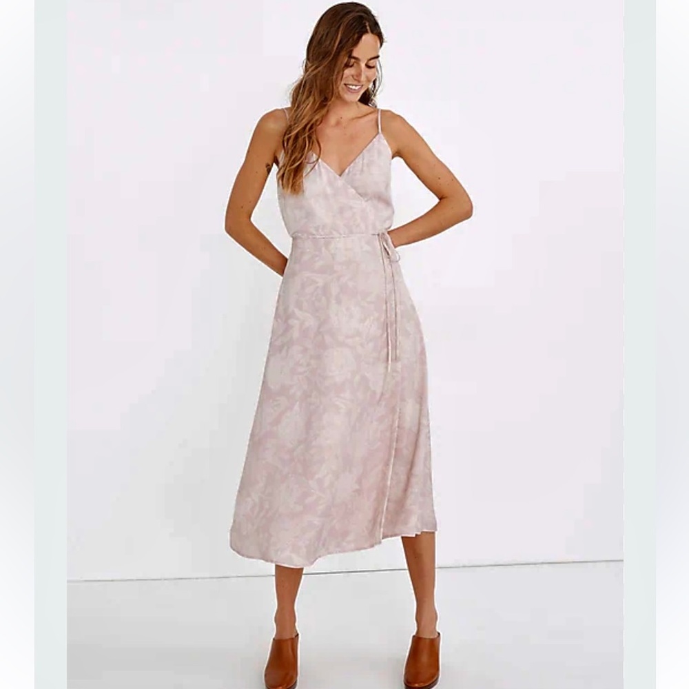 Madewell Crepe Cami Wrap Dress